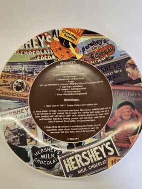 Vintage 2002 Hershey’s "Best Brownies" Recipe Collector Plate - 8.5" Collage